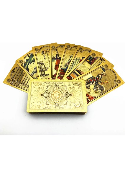 Chaoduo Shop Altın Tarzı Yeni Yüksek Li Tarot Güverte Plastik Oracle Kartları Masa Oyunu Astroloji L698 (Yurt Dışından)