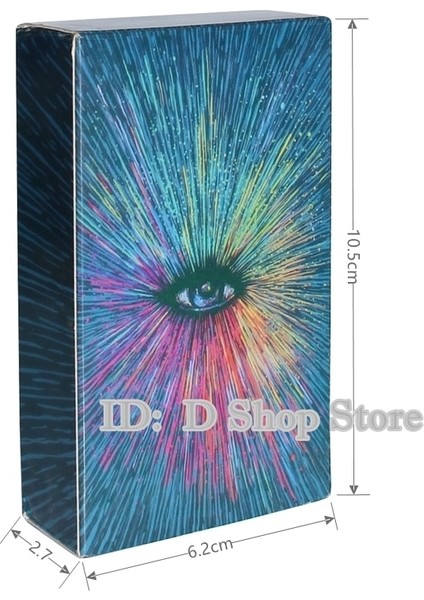 44-Prisma Tarot Stili Büyülü Tarot Ingilizce Baskısı Gizemli Tarot Aile Partisi Kartları Oyunu Oracle Kartları (Ücretsiz Pazen Çantası) (Yurt Dışından)
