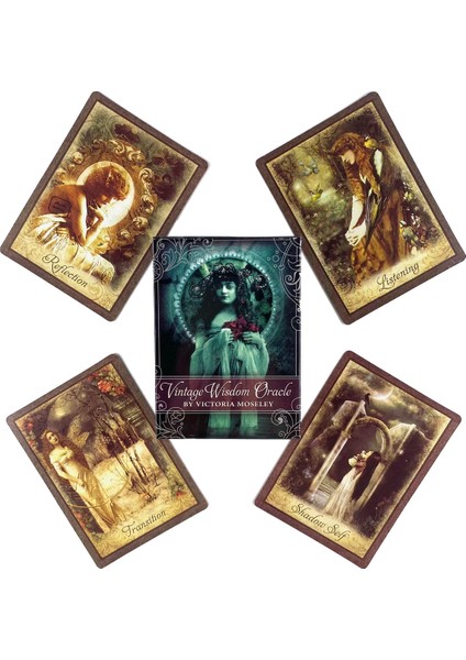 Vintage Bilgelik Stili Karma Oracle Kartları Eğlence Partisi Masa Oyunu Yüksek Li Falcılık Kehanet Tarot Güverte Pdf Rehberi ile (Yurt Dışından)