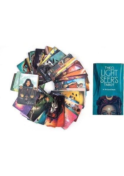 Mor Tarzı Light Seer's Tarot Kart Destesi 78 Kart Tam Renkli ve Kılavuz Kitap Bir Şifa Aracıdır ve Işık Görenlere Kılavuzluk Eder Tarot Destesi (Yurt Dışından) fiyatları