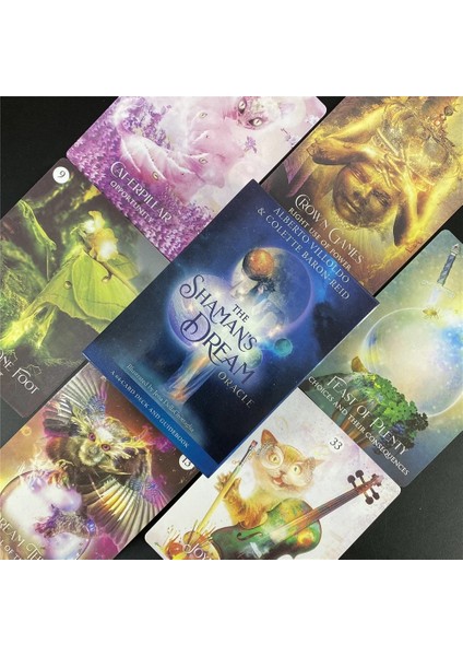 TS169 Stili Gölgeler Kitabının I. Cildi Tarot, Dünya Oracle Oyun Tahtası Destesinde Bulunan Öğretilere ve Evrensel Enerjilere Odaklanıyor (Yurt Dışından)