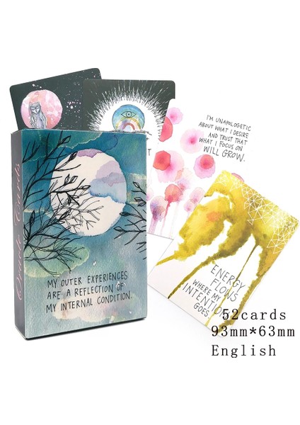 Evren Tarzı Yeni Oracle Tarot Kartları Evren Tahta Güverte Oyunları Parti Oyunu Eğlencesi Için Palying Kartları (Yurt Dışından)