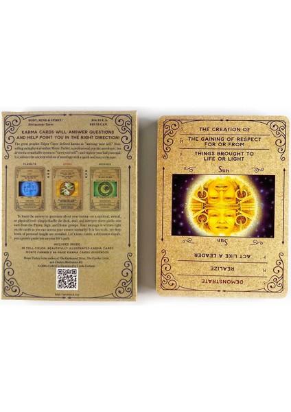 Vintage Bilgelik Stili Karma Oracle Kartları Eğlence Partisi Masa Oyunu Yüksek Li Falcılık Kehanet Tarot Güverte Pdf Rehberi ile (Yurt Dışından) indirimleri
