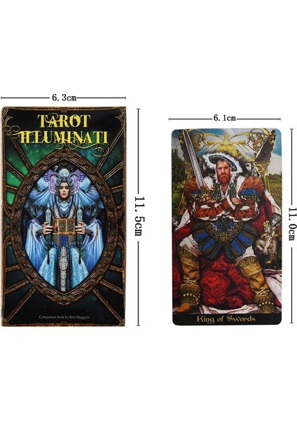 Tarot Illuminati Tarzı Tarot Kart Oyunu Oyuncak Del Fuego Güverte Oracle Kehanet Gizem Binme Elektronik Kılavuz Beyin Öngören (Yurt Dışından)