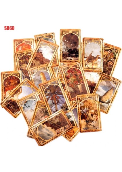 Eski Arap Lenorman Stili Son Yüksek Li Eski Arap Lenormand Tarot Kartları Fal Rehberliği Kehanet Güverte Tahta Oyunu Eğlence Partisi Anlatıyor (Yurt Dışından)
