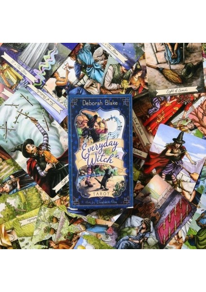 Ateş Tarot Stili Gündelik Cadı Tarot Kartları: Fortune Games Taort Deck Board Games Için Efsanevi Kader Kehanetini Sorun ve Bilin (Yurt Dışından)
