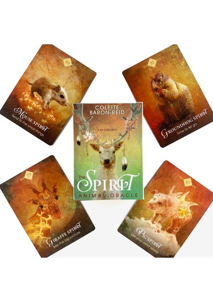 Ruh Hayvan Stili Yasak Düşler Tarot Güverte Boş Zaman Partisi Masa Oyunu Yüksek Li Falcılık Kehanet Oracle Kartları Pdf Rehberi ile (Yurt Dışından)