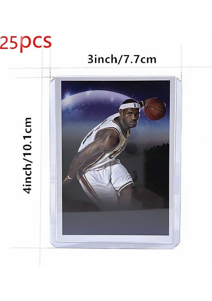 25 Adet Tarzı 35PT 50PACK Üst Yükleyici 3x4 Masa Oyunu Kartları Dış Koruyucu Oyun Koleksiyon Kartı Tutucu Kollu 35PT Sert Plastik Toploader (Yurt Dışından)