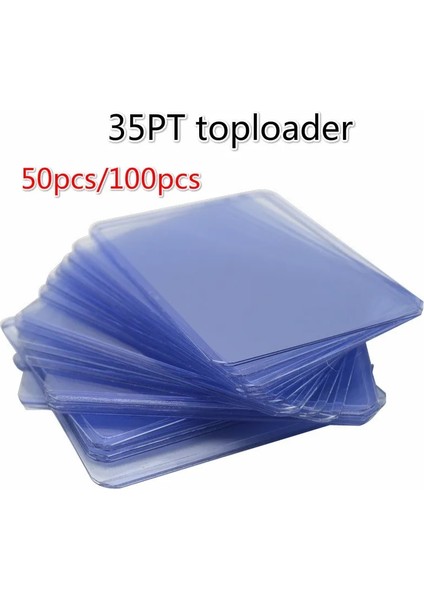 25 Adet Tarzı 35PT 50PACK Üst Yükleyici 3x4 Masa Oyunu Kartları Dış Koruyucu Oyun Koleksiyon Kartı Tutucu Kollu 35PT Sert Plastik Toploader (Yurt Dışından) fiyatları