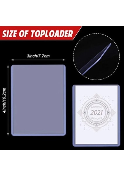 25 Adet Tarzı 35PT 50PACK Üst Yükleyici 3x4 Masa Oyunu Kartları Dış Koruyucu Oyun Koleksiyon Kartı Tutucu Kollu 35PT Sert Plastik Toploader (Yurt Dışından) indirimleri