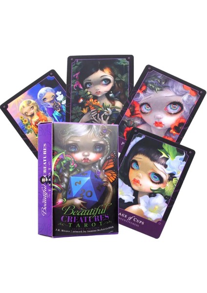 HS19 Stili Güzel Yaratıklar Tarot Kartları Tam Ingilizce Kapalı Masa Oyunu Oyun Kartı Sihirli Gelecek Kehanet Kartı Seti (Yurt Dışından) modelleri