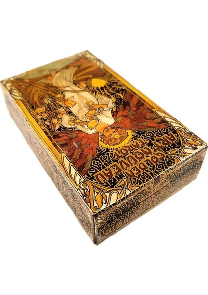 Lacivert Tarzı Yeni Yüksek Li Altın Art Nouveau Tarot Kartları Fal Rehberliği Pdf Rehberi ile Kehanet Güverte Tahta Oyunu Anlatıyor (Yurt Dışından) fırsatları