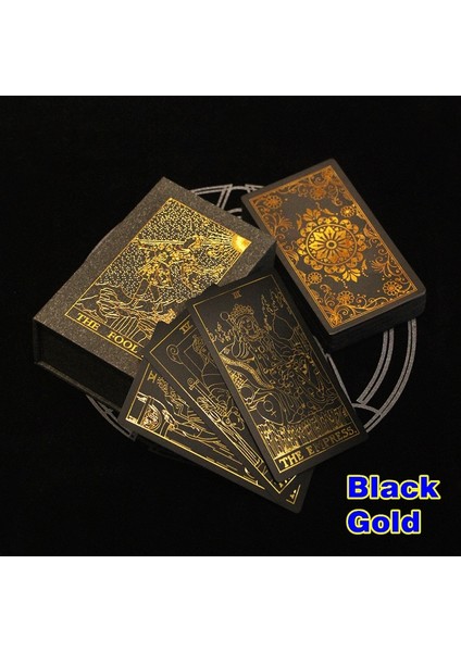 Chaoduo Shop Altın Tarzı 1 Güverte Tarot Kartları Kutulu Altın Tarot Ev Masa Oyunu Hediyesi L698 (Yurt Dışından)