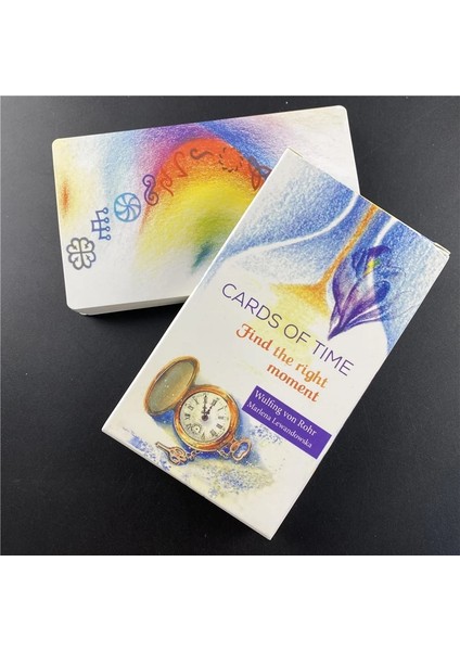 1 Adet Masa Örtüsü Tarzı Zaman Kartları Oracle Doğru Anı Bulma Tarot Kartları Kağıt Kitapçık Talimatları Parti Için Ispanyolca Ingilizce Tahta Destesi (Yurt Dışından)