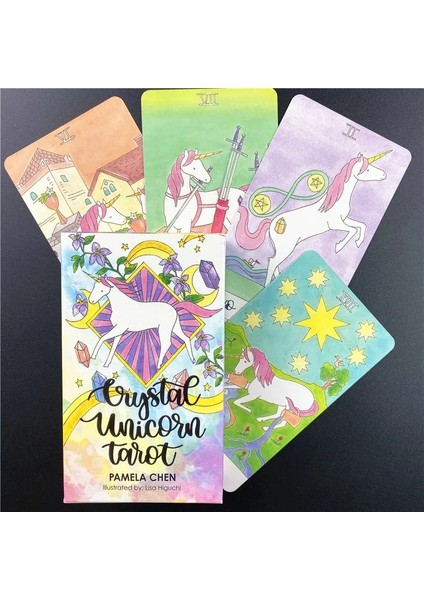 49 Adet TS11 Tarzı Yüksek Li Kristal Unicorn Tarot Kartları Aile Tatil Partisi Iskambil Kartları Güverte Tarot Kart Tahta Oyunları (Yurt Dışından) fiyatları