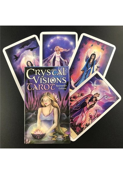 78 Adet TT46 Tarzı Tarot Kartları Ingilizce Versiyonu Kristal Vizyon Tarot Güverte Tahta Oyunları Parti Yetişkin Çocuklar Için Oyun Kartı Eğlence Masa Oyunu (Yurt Dışından) fiyatları