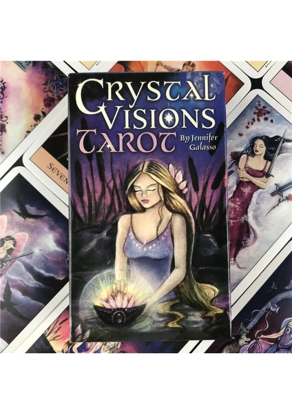 78 Adet TT46 Tarzı Tarot Kartları Ingilizce Versiyonu Kristal Vizyon Tarot Güverte Tahta Oyunları Parti Yetişkin Çocuklar Için Oyun Kartı Eğlence Masa Oyunu (Yurt Dışından) indirimleri