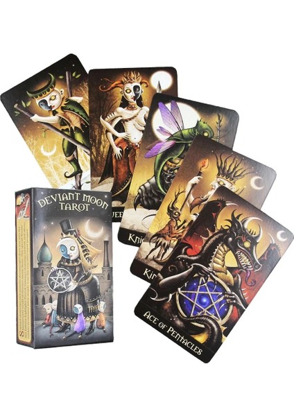 Sapık Ay Stili Masa Oyunu Holografik Waite Aile Partisi Tarot'u Yetişkinler ve Çocuklar Için Oyun Kartları Komik Dobble Kehanet Kartı (Yurt Dışından)