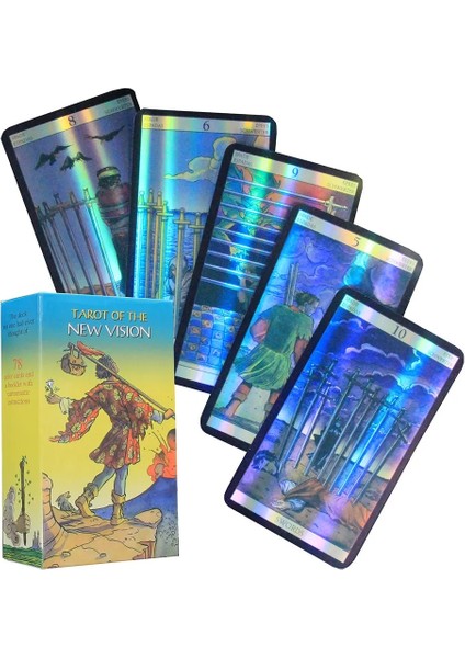 Sapık Ay Stili Masa Oyunu Holografik Waite Aile Partisi Tarot'u Yetişkinler ve Çocuklar Için Oyun Kartları Komik Dobble Kehanet Kartı (Yurt Dışından)