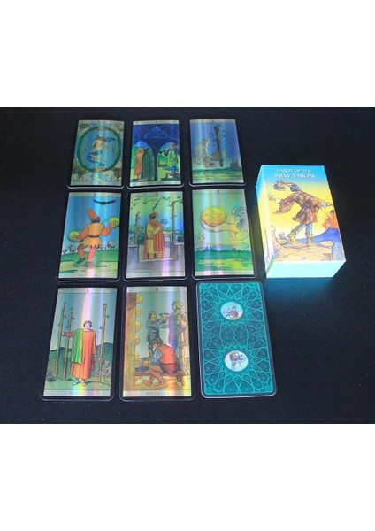Sapık Ay Stili Masa Oyunu Holografik Waite Aile Partisi Tarot'u Yetişkinler ve Çocuklar Için Oyun Kartları Komik Dobble Kehanet Kartı (Yurt Dışından)