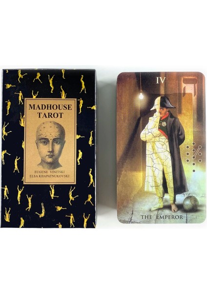 Kurt Adam Tarzı Madhouse Tarot Güverte Boş Zaman Partisi Masa Oyunu Yüksek Li Falcılık Kehanet Oracle Kartları Pdf Rehberi ile (Yurt Dışından)