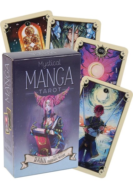 Mistik Manga Stili Tarot Kahin Kartı Gizemli Kehanet Çizgi Roman Tarot Kartı Kadın Kız Kart Oyunu Masa Oyunu Ingilizce Pdf Kılavuzu ile Oyun Kartları (Yurt Dışından) fiyatları