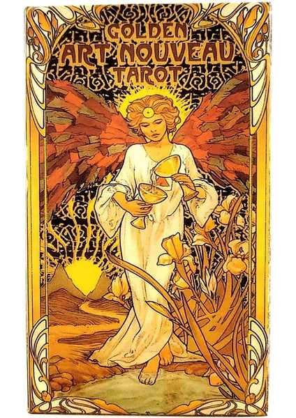 Sarı Stil Yeni Yüksek Li Altın Art Nouveau Tarot Kartları Fal Rehberliği Pdf Rehberi ile Kehanet Güverte Tahta Oyunu Anlatıyor (Yurt Dışından) modelleri