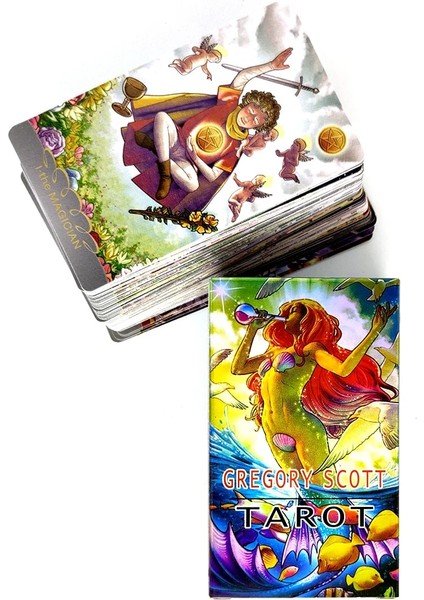 78 Adet TX234 Tarzı 2021 Yeni Gregory Scott Tarot Kartları ve Pdf Rehberlik Kehanet Güverte Eğlence Partileri Masa Oyunu Desteği (Yurt Dışından) fırsatları