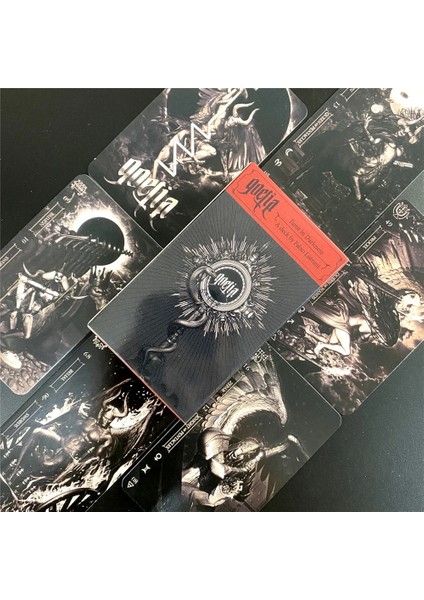 TS106 Stili Karanlıkta Tarot Kartları Fabio Listrani Tarafından Yeni Bir Deste Masa Oyunu Goelia Oracle Pdf Rehberi ile (Yurt Dışından) indirimleri