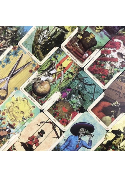 45 Adet TS24 Tarzı Santa Muerte Tarot Kartları Güverte Oyun Tahtası Ingilizce Versiyonu Oyun Kartı Aile Partisi Masa Oyunu Tarot Güverte Masa Oyunu (Yurt Dışından) indirimleri
