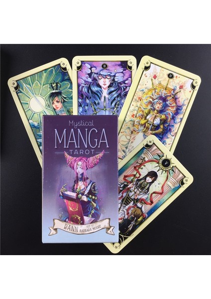 Chaoduo Shop 44 Adet TS64 Tarzı Mistik Manga Tarot Kartları Parti Tarot Güverte Malzemeleri Ingilizce Pdf Masa Oyunu Parti Oyun Kartları (Yurt Dışından)