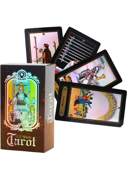 Gösteri Stili Olarak 1 Takım 78 Kart Tarot Güverte Seti Geleceği Anlatan Ingilizce Versiyonu Kart Masa Oyunları Aksesuarları Таро Yetişkinler Için (Yurt Dışından) fiyatları