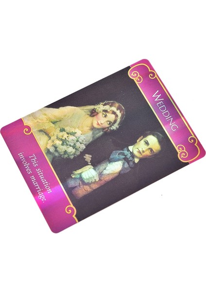 Siyah Stil Holografik Romantik Melekler Tarot Kartları Ingilizce Masa Oyunu Oyun Kartı (Yurt Dışından) fırsatları