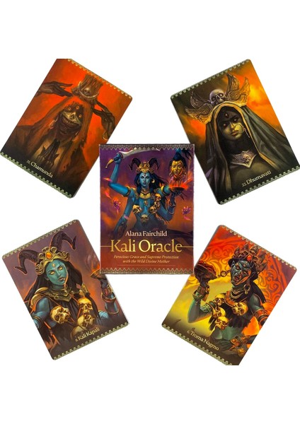 Kali Oracle Stili Madhouse Tarot Güverte Boş Zaman Partisi Masa Oyunu Yüksek Li Falcılık Kehanet Oracle Kartları Pdf Rehberi ile (Yurt Dışından)