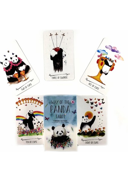 Panda Tarzının Yolu Yeni Varış Severler Oracle Tarot Kartları Fal Rehberliği Kehanet Tarot Güverte Tahta Oyunu Kart Oyunu Anlatıyor (Yurt Dışından)