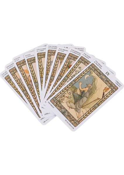 Astrolojik Tarzı 2021NEW Tarot Kehanet Kartı Masa Oyunu Oyuncak Tahmin Astroloji Renkli Baskı Sunak Bezi Kurtadam Sihirli (Yurt Dışından) fırsatları