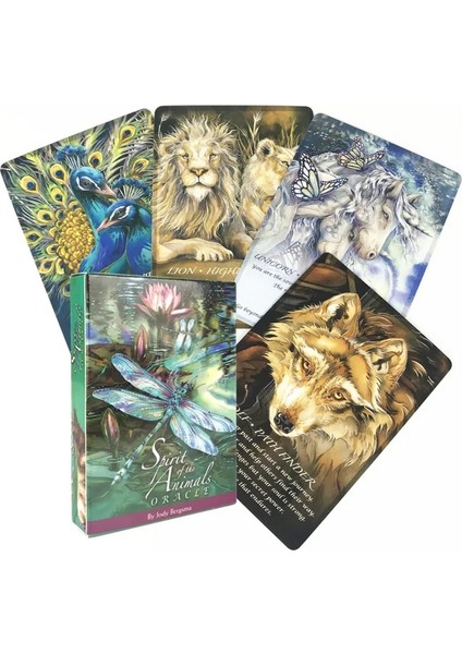 1 Adet Masa Örtüsü Tarzı Tarot Kartları Hayvanların Ruhları Oracle Kart Oyunları Seti Parti Eğlencesi Yetişkin Çocuklar Için Masa Oyunları (Yurt Dışından)