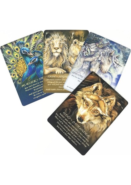 1 Adet Masa Örtüsü Tarzı Tarot Kartları Hayvanların Ruhları Oracle Kart Oyunları Seti Parti Eğlencesi Yetişkin Çocuklar Için Masa Oyunları (Yurt Dışından)