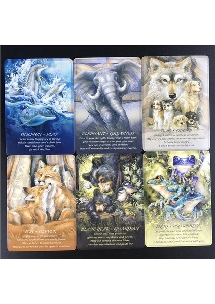 1 Adet Masa Örtüsü Tarzı Tarot Kartları Hayvanların Ruhları Oracle Kart Oyunları Seti Parti Eğlencesi Yetişkin Çocuklar Için Masa Oyunları (Yurt Dışından)