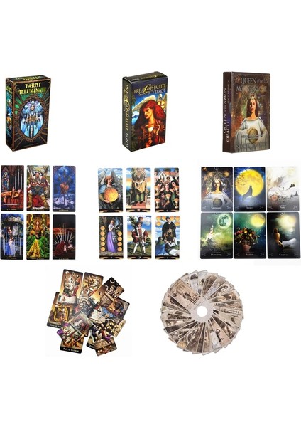 Sihirbazlar Tarot Stili 78 Kart Güverte Gizli Tarot Tam Ingilizce Oracle Kartları Gizemli Kehanet Kader Aile Partisi Masa Oyunu (Yurt Dışından) indirimleri