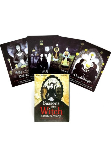 36 Adet TX228 Tarzı Cadı Samhain Oracle Tarot Kartlarının Yeni Sezonları ve Pdf Rehberlik Kehanet Güverte Eğlence Partileri Masa Oyunu Kutusu (Yurt Dışından)