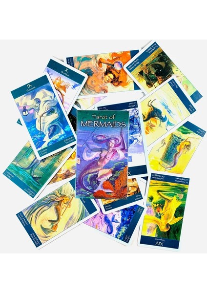 Deniz Kızları Tarzı Yeni Yüksek Li Heaven Earth Tarot Kartları Fal Rehberliği Arkadaş Oyunu Için Pdf Rehberi ile Kehanet Güverte Tahta Oyunu Anlatıyor (Yurt Dışından)