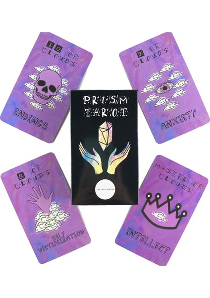 Prizma Tarot Stili Madhouse Tarot Güverte Boş Zaman Partisi Masa Oyunu Yüksek Li Falcılık Kehanet Oracle Kartları Pdf Rehberi ile (Yurt Dışından)