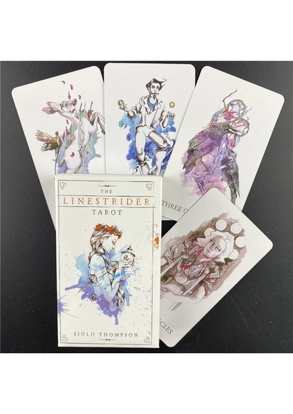 78 Adet TT26 Tarzı Linestrider Tarot Güverte Oracle Kartları Ingilizce Versiyonu Masa Oyunu Kadın Aile Partisi Kehanet Kader Oynarken (Yurt Dışından)