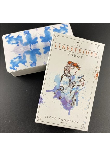 78 Adet TT26 Tarzı Linestrider Tarot Güverte Oracle Kartları Ingilizce Versiyonu Masa Oyunu Kadın Aile Partisi Kehanet Kader Oynarken (Yurt Dışından)