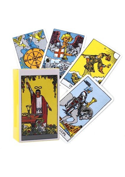 Sarı Şövalye Tarzı Gündelik Cadı Tarot Kartları: Fortune Games Taort Deck Board Games Için Efsanevi Kader Kehanetini Sorun ve Bilin (Yurt Dışından)