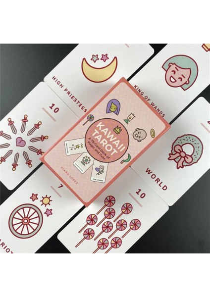 TS05 Stili Yeni Kawaii Tarot Kartları Sevimli Çocuk Masa Oyunu Kartları Tam Ingilizce Pdf Aile Partisi Masa Kart Oyunları Kadınlar Kızlar Için (Yurt Dışından) indirimleri