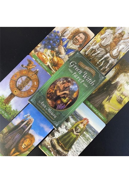TT66 Stili Tam Ingilizce Yeşil Cadı Tarot Kartları Rehberlik Kehanet Kader Oracle Deck Board Game Card For Family Party Board Games (Yurt Dışından) modelleri