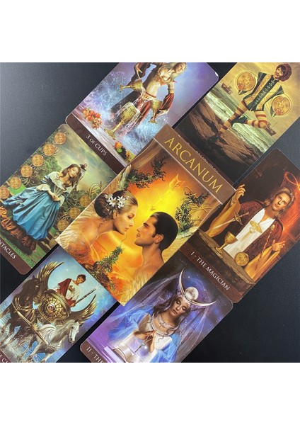 TT66 Stili Tam Ingilizce Yeşil Cadı Tarot Kartları Rehberlik Kehanet Kader Oracle Deck Board Game Card For Family Party Board Games (Yurt Dışından) indirimleri