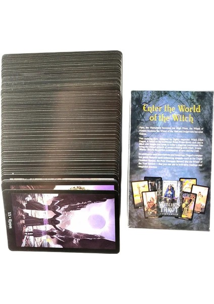Cadılar Tarot Stili Yeni Yüksek Li Cadılar Tarot Kartları Fal Rehberliği Arkadaş Partisi Için Pdf Rehberi ile Kehanet Güverte Tahta Oyunu Anlatıyor (Yurt Dışından) indirimleri